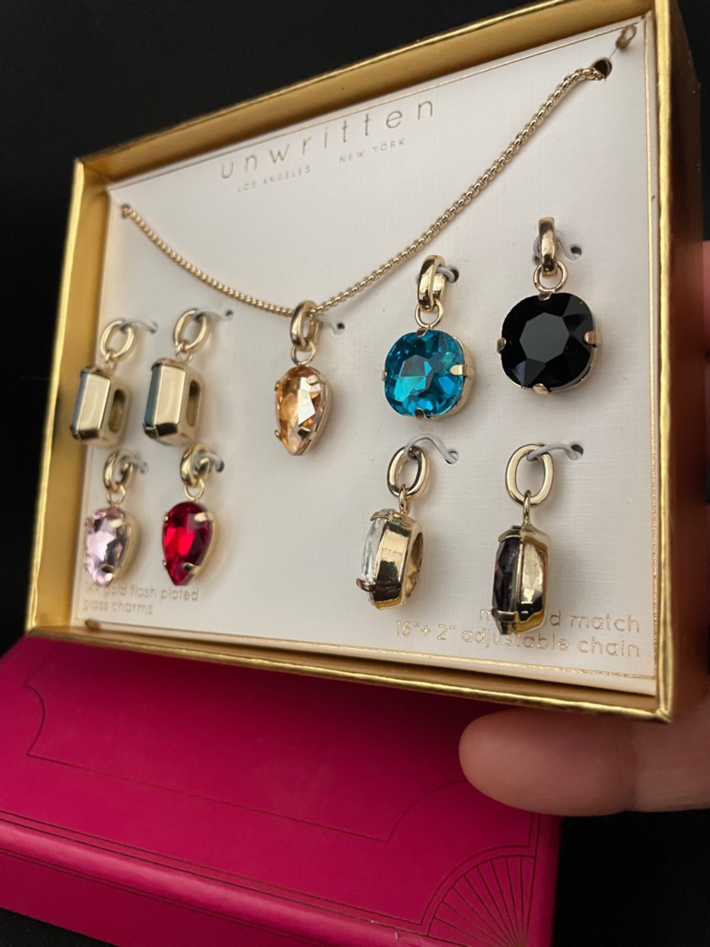 Unwritten Gold-dipped Necklace with Interchangeable Charms New in BOX - Picture 5 of 10